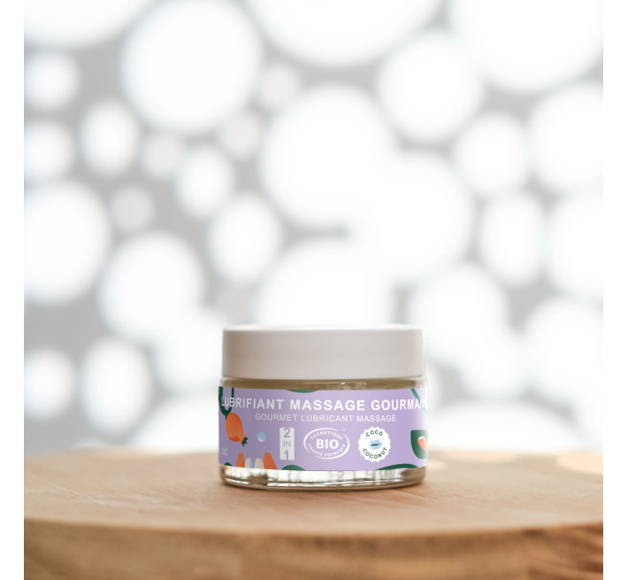 Масажна олія-лубрикант з ароматом та смаком кокоса Goliate Couple Gourmand Coco 50 мл