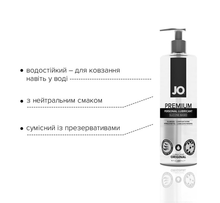 Лубрикант на силиконовой основе System JO PREMIUM ORIGINAL 480 мл