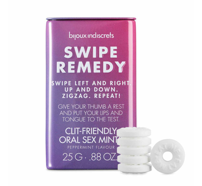 Мятные конфеты Bijoux Indiscrets Swipe Remedy – clitherapy oral sex mints без сахара