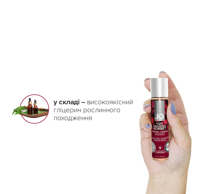 Лубрикант на водной основе System JO H2O RASPBERRY SORBET 30 мл