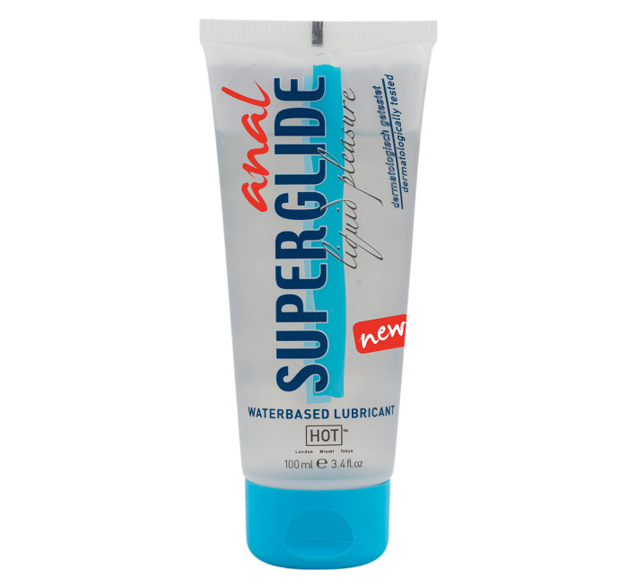 Анальне зігрівальне мастило на водній основі Hot Anal Superglide 100 мл