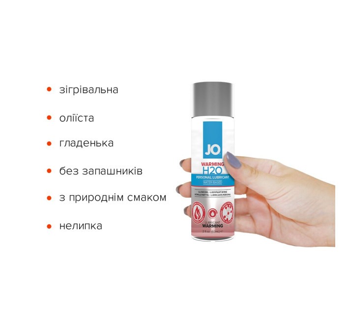 Лубрикант на водній основі System JO H2O WARMING 60 мл