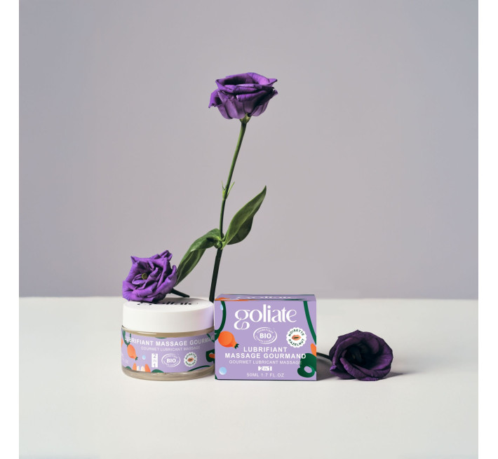 Масажна олія-лубрикант з ароматом та смаком фундука Goliate Couple Gourmand Noisette 50 мл