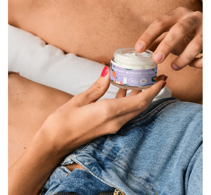 Масажна олія-лубрикант з ароматом та смаком фундука Goliate Couple Gourmand Noisette 50 мл