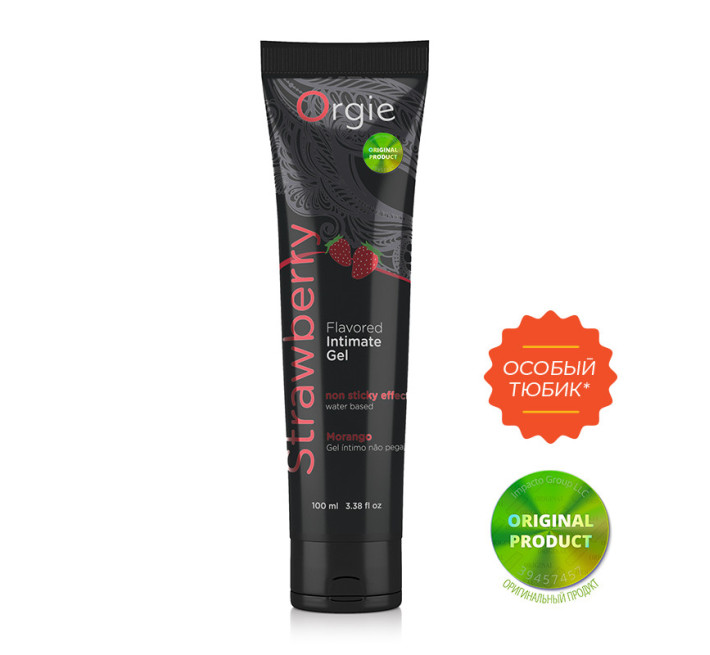 Съедобный лубрикант Orgie LUBE TUBE Клубника 100 мл