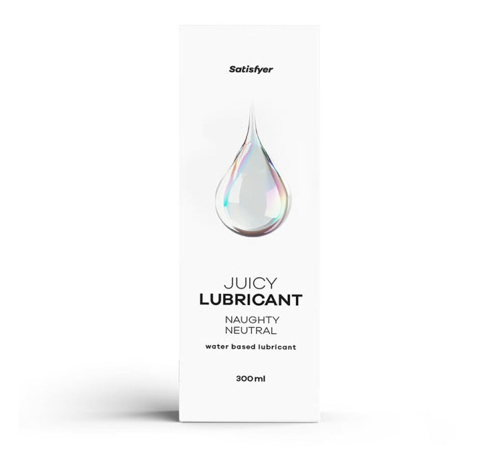 Лубрикант на водній основі Satisfyer Juicy Lubricant Naughty Neutral water based 300 мл
