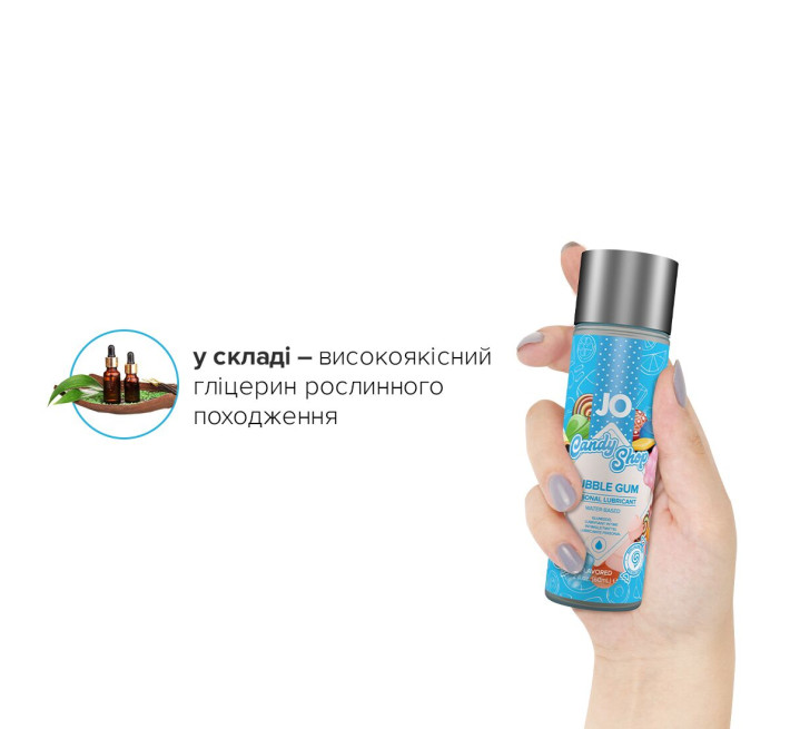 Лубрикант на водній основі System JO H2O Candy Shop Bubblegum 60 мл