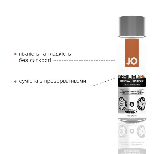 Лубрикант на силіконовій основі System JO ANAL PREMIUM ORIGINAL 240 мл