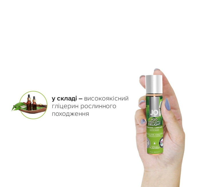 Лубрикант на водной основе System JO H2O GREEN APPLE 30 мл