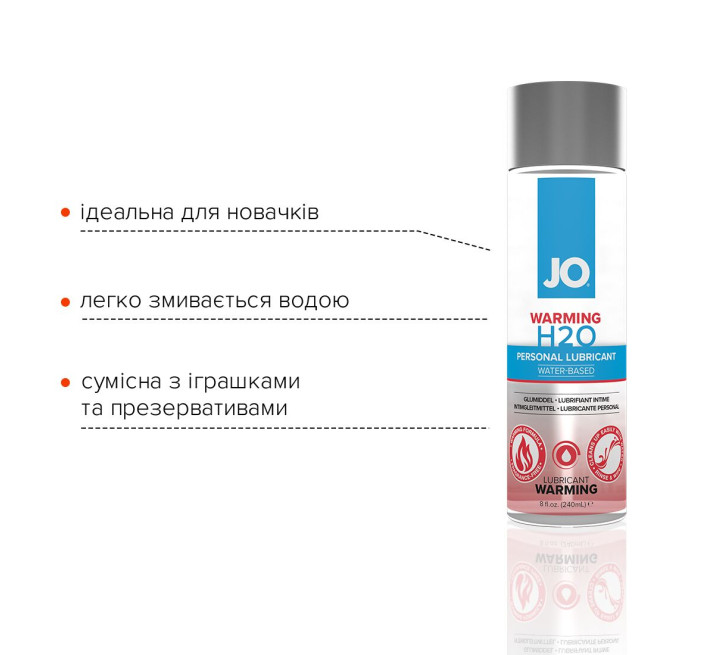 Лубрикант на водній основі System JO H2O WARMING 240 мл