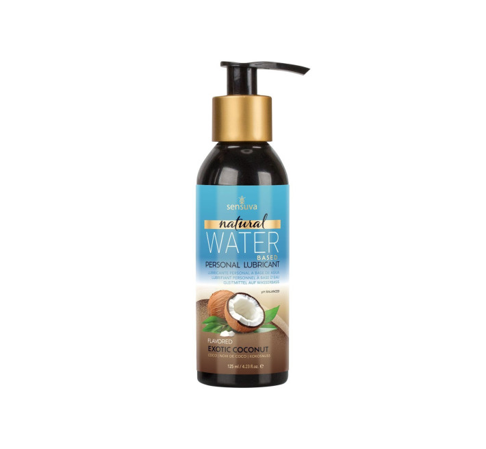 Змазка на водній основі Sensuva Natural Water-Based Exotic Coconut (125 мл) без гліцерину і парабенів