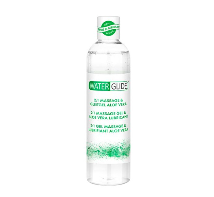 Лубрикант та масажний Гель 2 в 1 Waterglide Aloe Vera 300 мл