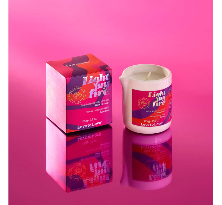 Массажная свеча Love To Love LIGHT MY FIRE Coconut (65 мл)