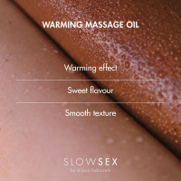 Розігріваюча їстівна масажна олія Slow Sex Bijoux Indiscrets WARMING MASSAGE OIL Розігріваюча їстівна масажна олія Slow Sex Bijoux Indiscrets WARMING MASSAGE OIL
