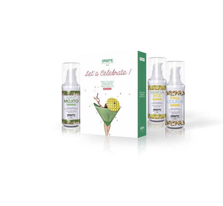 Набор массажных масел EXSENS Lets Celebrate 3 по 30 мл