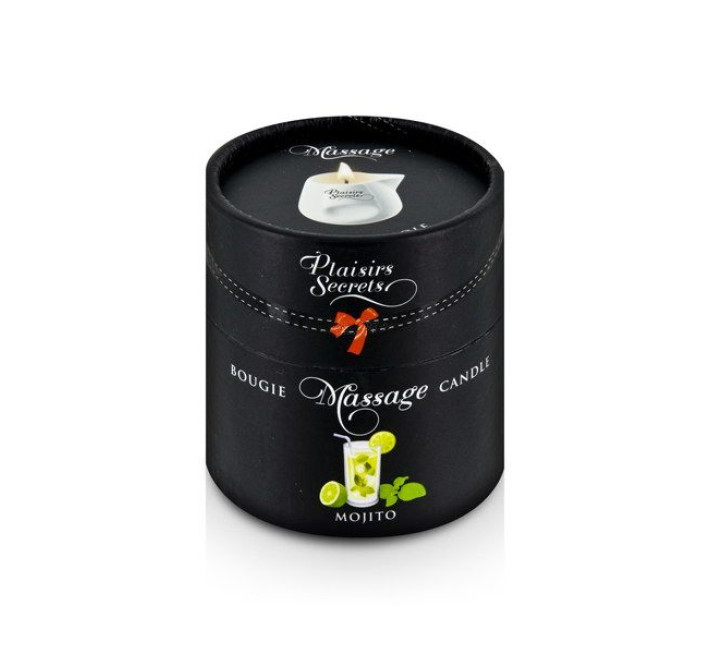 Масажна свічка Plaisirs Secrets з ароматом Мохіто 80 мл