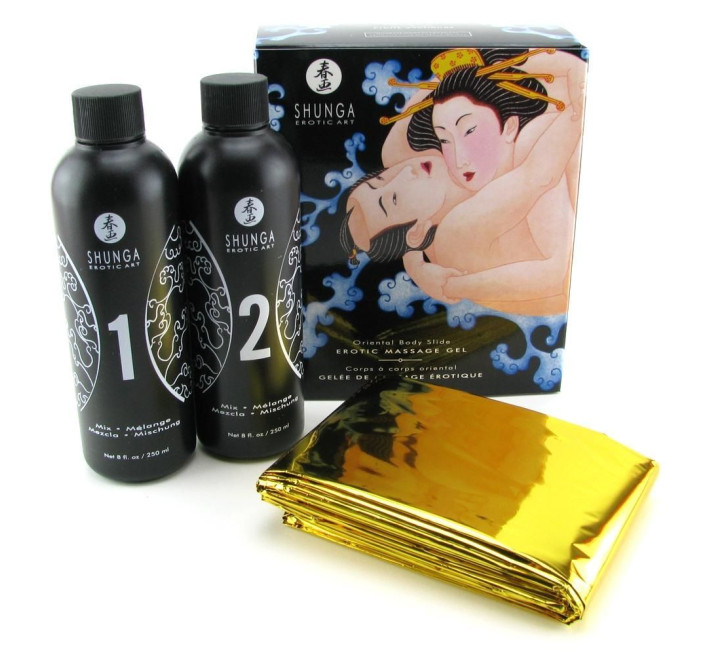 Гель для NURU массажа Shunga Oriental Body-to-Body Exotic Fruits 2 x 225 мл