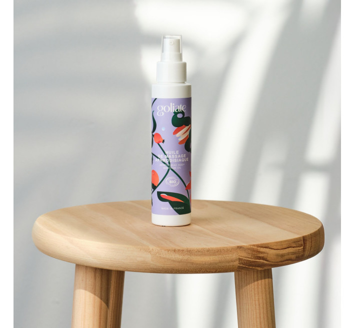 Масажна олія Goliate Huile De Massage Aphrodisiaque 100 мл, органічна, зігрівальний ефект