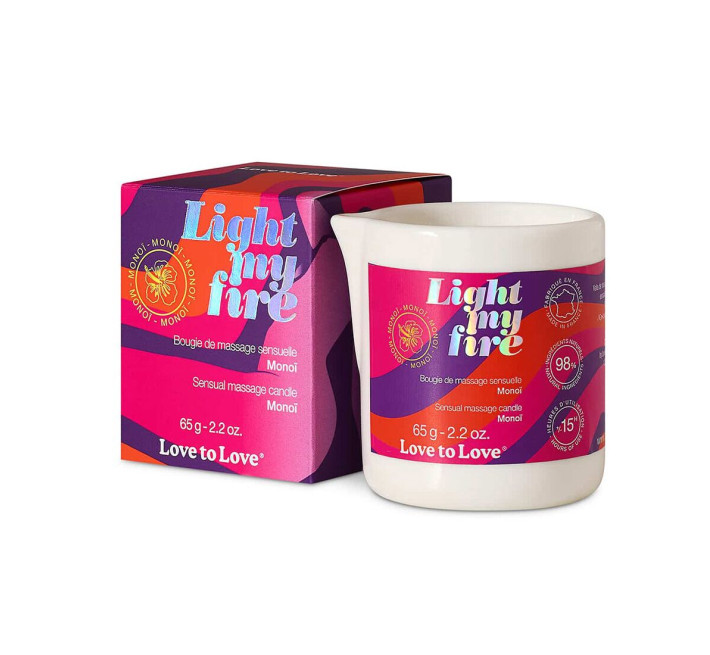 Массажная свеча Love To Love LIGHT MY FIRE Monoi (65 мл)