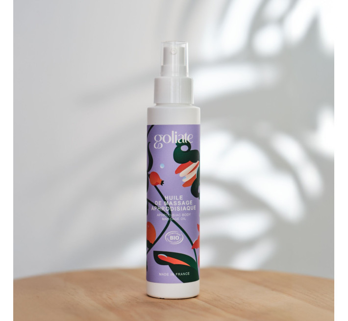 Масажна олія Goliate Huile De Massage Aphrodisiaque 100 мл, органічна, зігрівальний ефект