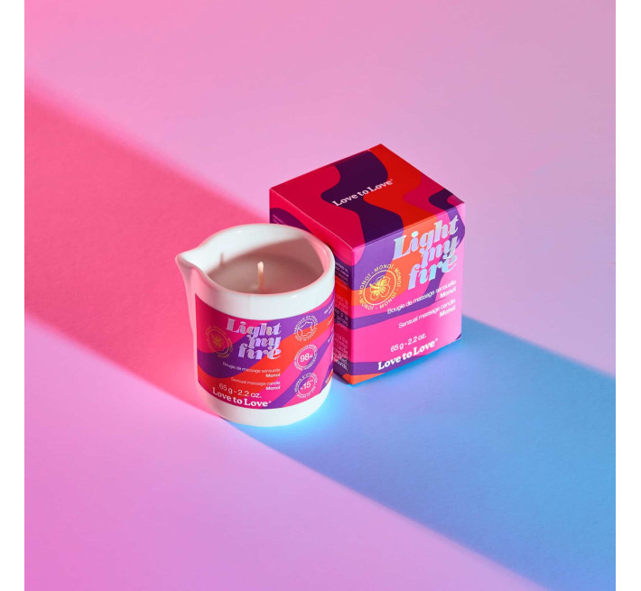 Массажная свеча Love To Love LIGHT MY FIRE Monoi (65 мл)