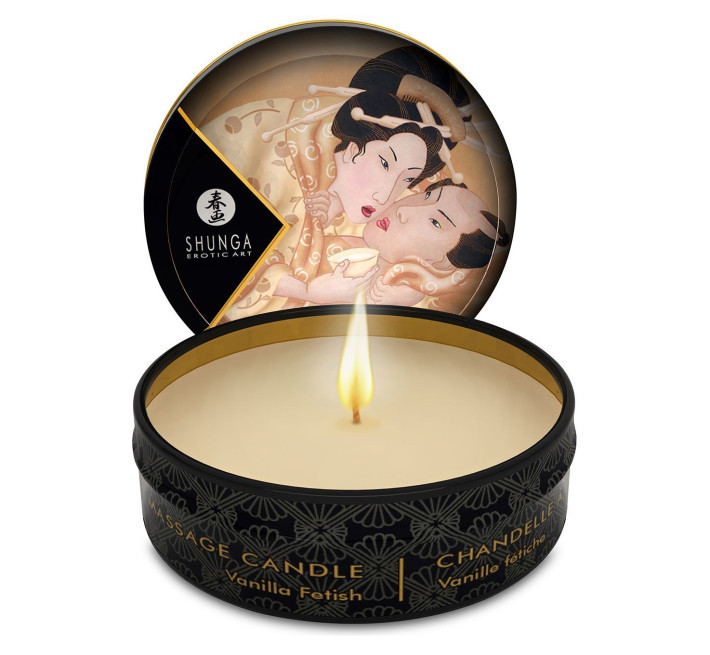 Масажна свічка Shunga Mini Massage Candle Vanilla Fetish 30 мл