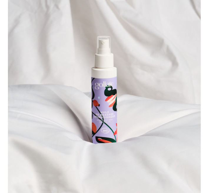 Масажна олія Goliate Huile De Massage Aphrodisiaque 100 мл, органічна, зігрівальний ефект