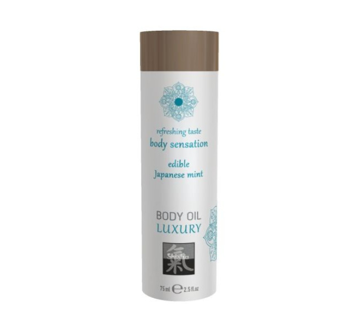 Съедобное масло для тела Hot SHIATSU Японская Мята 75мл
