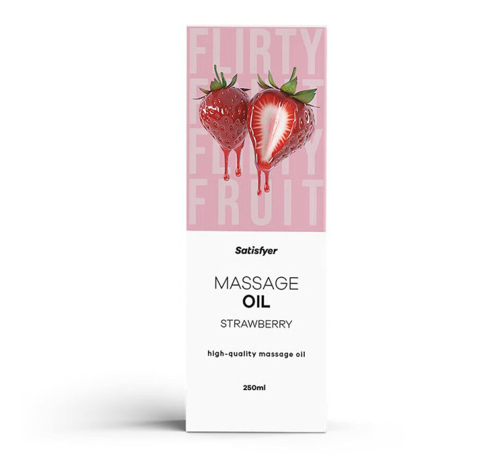 Массажное масло Satisfyer Massage Oil Strawberry 250 мл