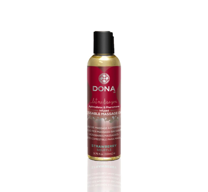 Массажное масло DONA Kissable Massage Oil Strawberry Souffle 110 мл