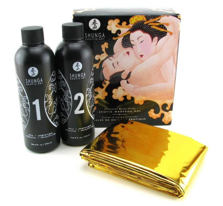 Гель для NURU масажу Shunga Oriental Body-to-Body Melon Mango 2 x 225 мл
