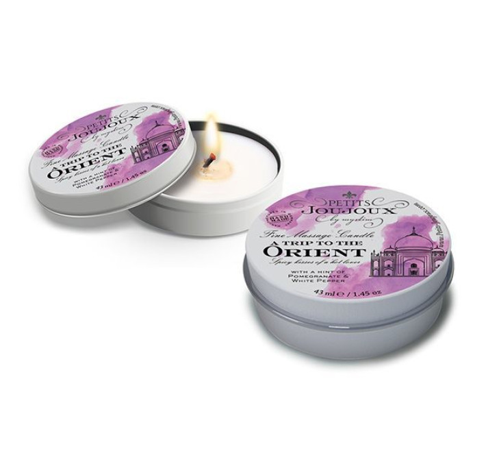 Массажная свечa Petits Joujoux Orient Pomegranate and White Pepper с афродизиаками 43 мл