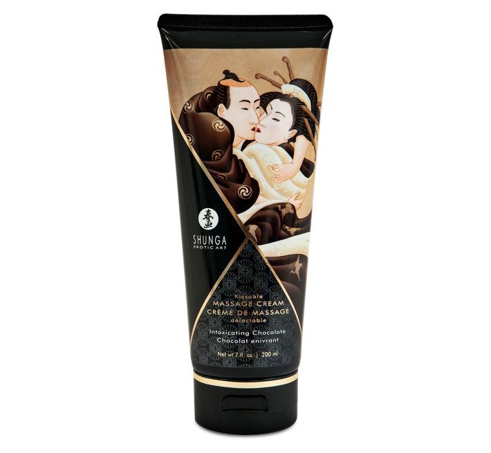 Їстівний масажний крем Shunga Kissable Massage Cream Intoxicating Chocolate 200 мл