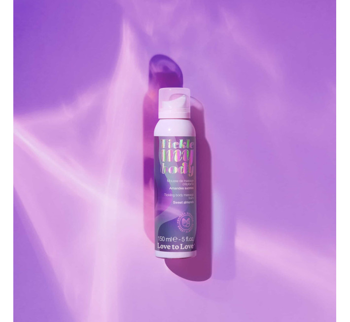 Массажная пена Love To Love Tickle my body Sweet almonds (150 мл), увлажняющая