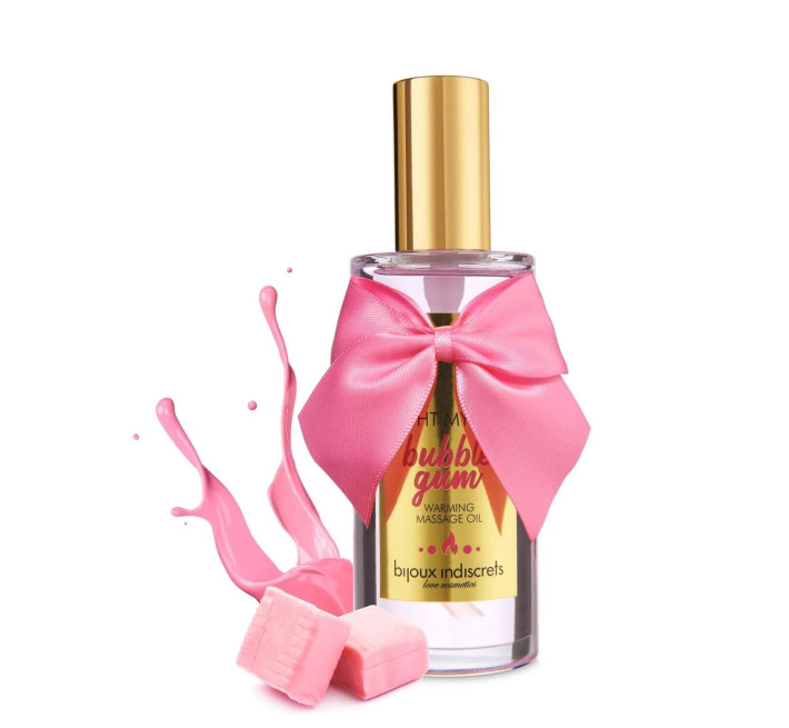 Розігрівальна олія Bijoux Indiscrets Light my Fire – Strawberry Bubblegum 100 мл