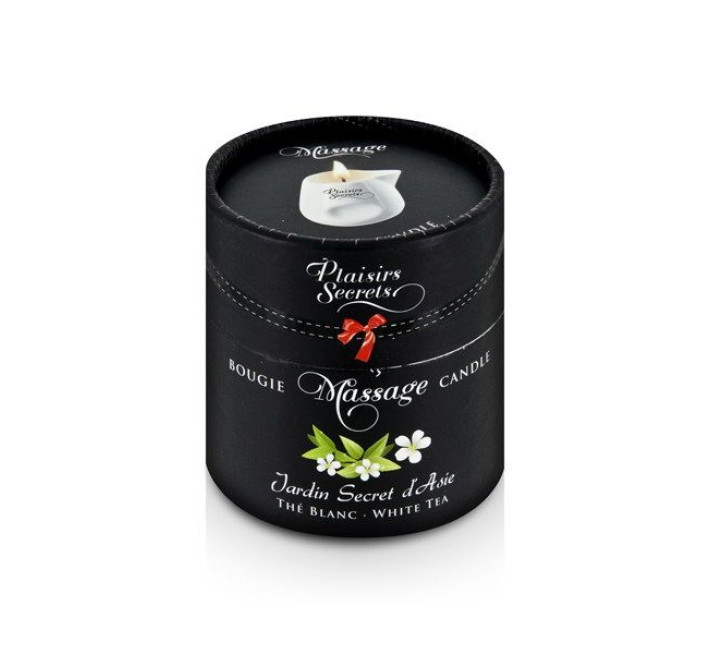 Масажна свічка Plaisirs Secrets з ароматом Білого Чаю 80 мл