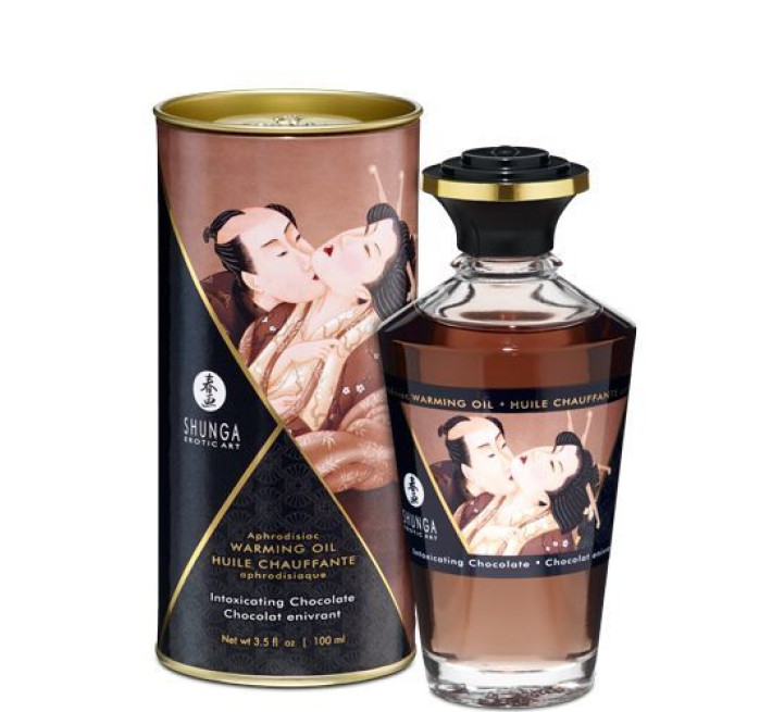 Розігріваюча олія Shunga Aphrodisiac Warming Oil Intoxicating Chocolate 100 мл