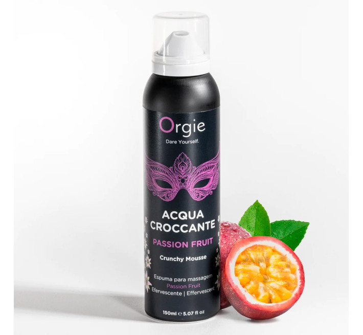 Шипучая увлажняющая пенка для массажа Orgie Acqua Crocante, аромат: Маракуйя 150мл