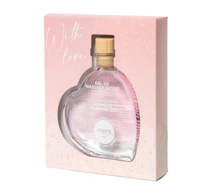 Масажна олія EXSENS With Love Cotton Candy 50мл розігріваюча, без цукру, їстівна