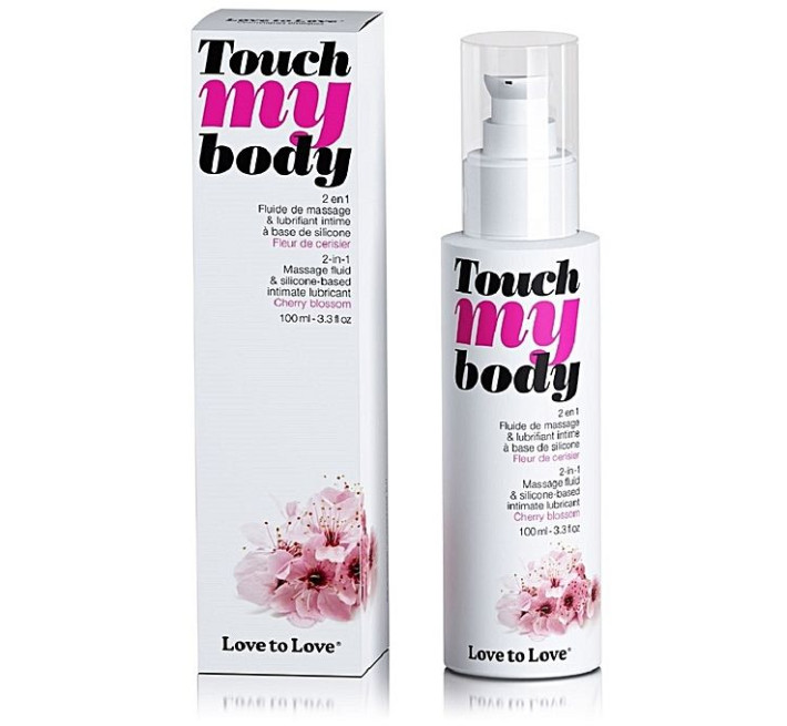 Массажное масло 2-в-1 Love To Love TOUCH MY BODY Cherry Blossom 100 мл
