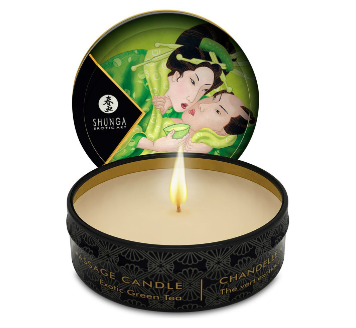 Масажна свічка Shunga Mini Massage Candle Exotic Green Tea 30 мл