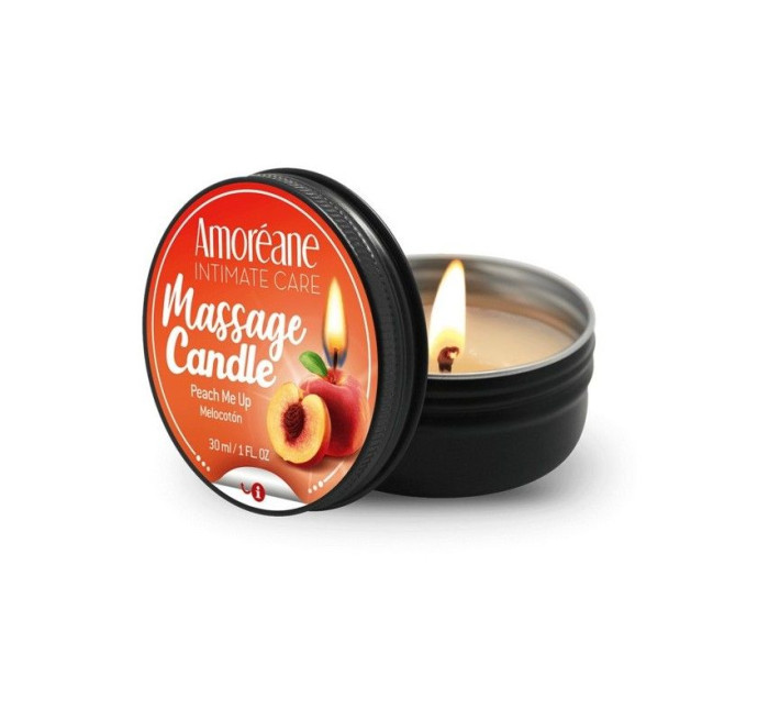 Масажна свічка Спокусливий персик Amoreane Peach Me Up 30 мл