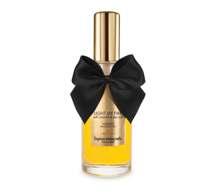Розігрівальна олія Bijoux Indiscrets Light my Fire – Caramel&Sea salt 100 мл