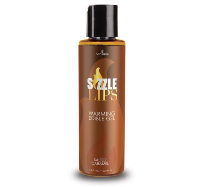Согревающий массажный гель Sensuva Sizzle Lips Salted Caramel 125 мл