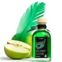 Набір: їстівне масажне масло + перо ЯБЛОКО Orgie 100 мл Набір: їстівне масажне масло + перо ЯБЛОКО Orgie 100 мл