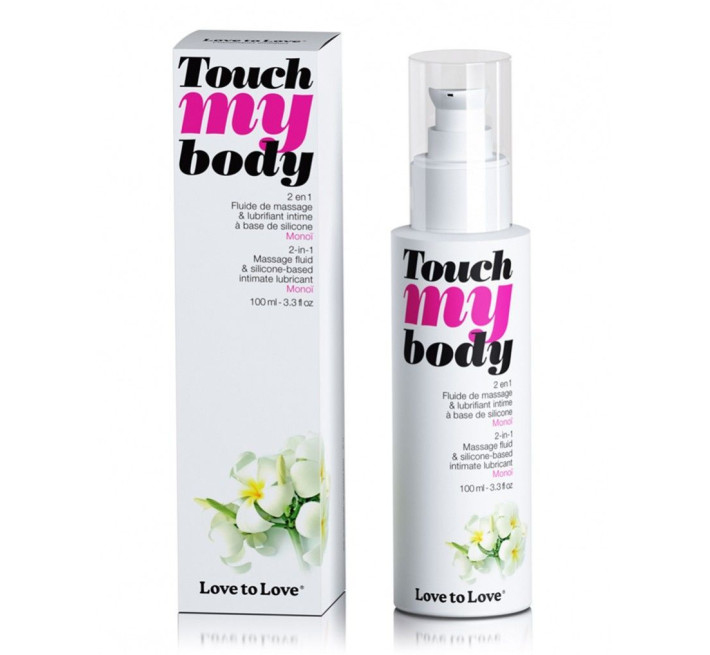 Масажний гель та мастило 2-в-1 Love To Love TOUCH MY BODY Monoi 100 мл