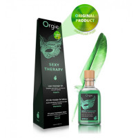 Набір: їстівне масажне масло + перо ЯБЛОКО Orgie 100 мл Набір: їстівне масажне масло + перо ЯБЛОКО Orgie 100 мл