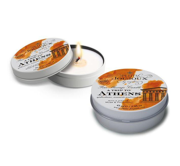 Массажная свечa Petits Joujoux Athens Musk and Patchouli с афродизиаками 43 мл