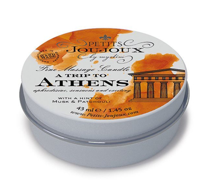 Массажная свечa Petits Joujoux Athens Musk and Patchouli с афродизиаками 43 мл