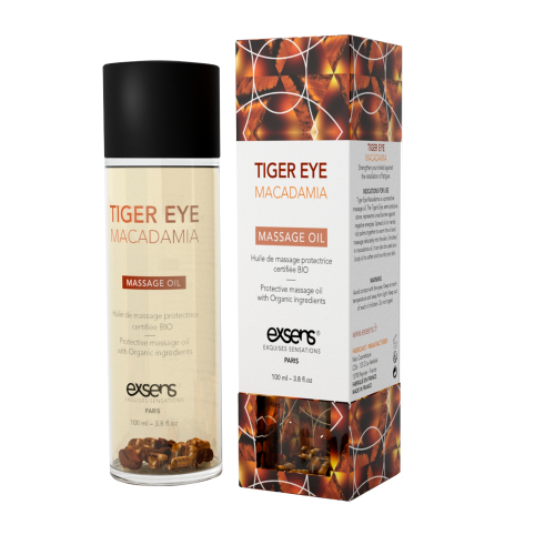 Масажна олія EXSENS Tiger Eye Macadamia (захист із тигровим оком) 100 мл